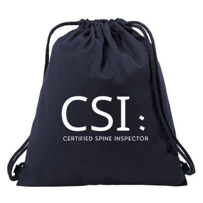 Csi Certified Spine Inspector Drawstring Bag