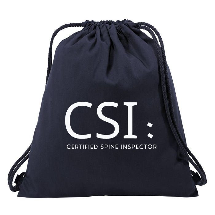 Csi Certified Spine Inspector Drawstring Bag