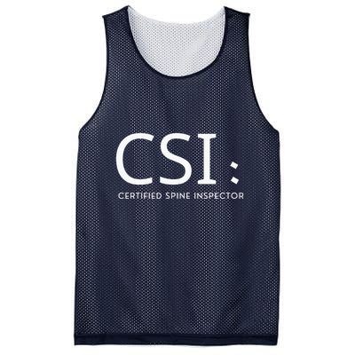 Csi Certified Spine Inspector Mesh Reversible Basketball Jersey Tank