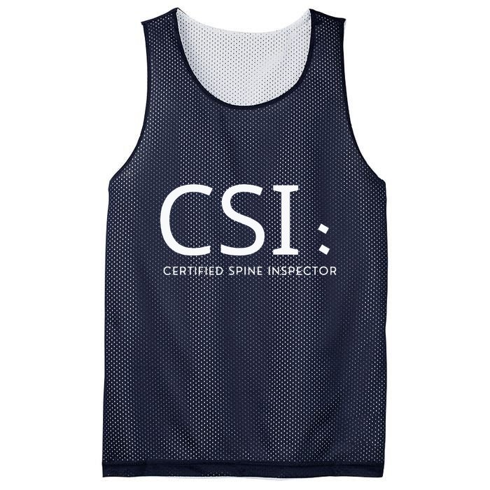 Csi Certified Spine Inspector Mesh Reversible Basketball Jersey Tank