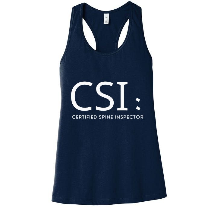 Csi Certified Spine Inspector Womens Tank Top