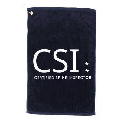 Csi Certified Spine Inspector Golf Towel