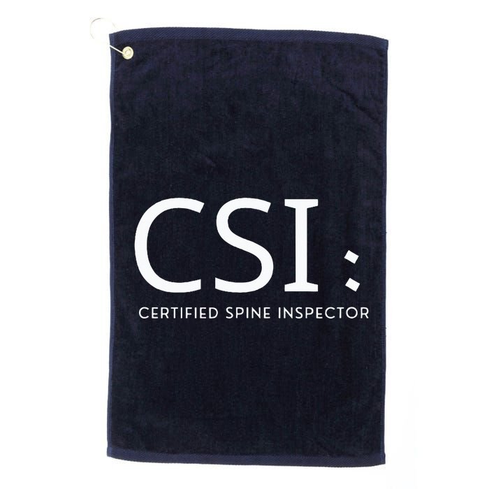 Csi Certified Spine Inspector Golf Towel