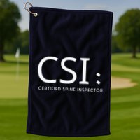 Csi Certified Spine Inspector Golf Towel