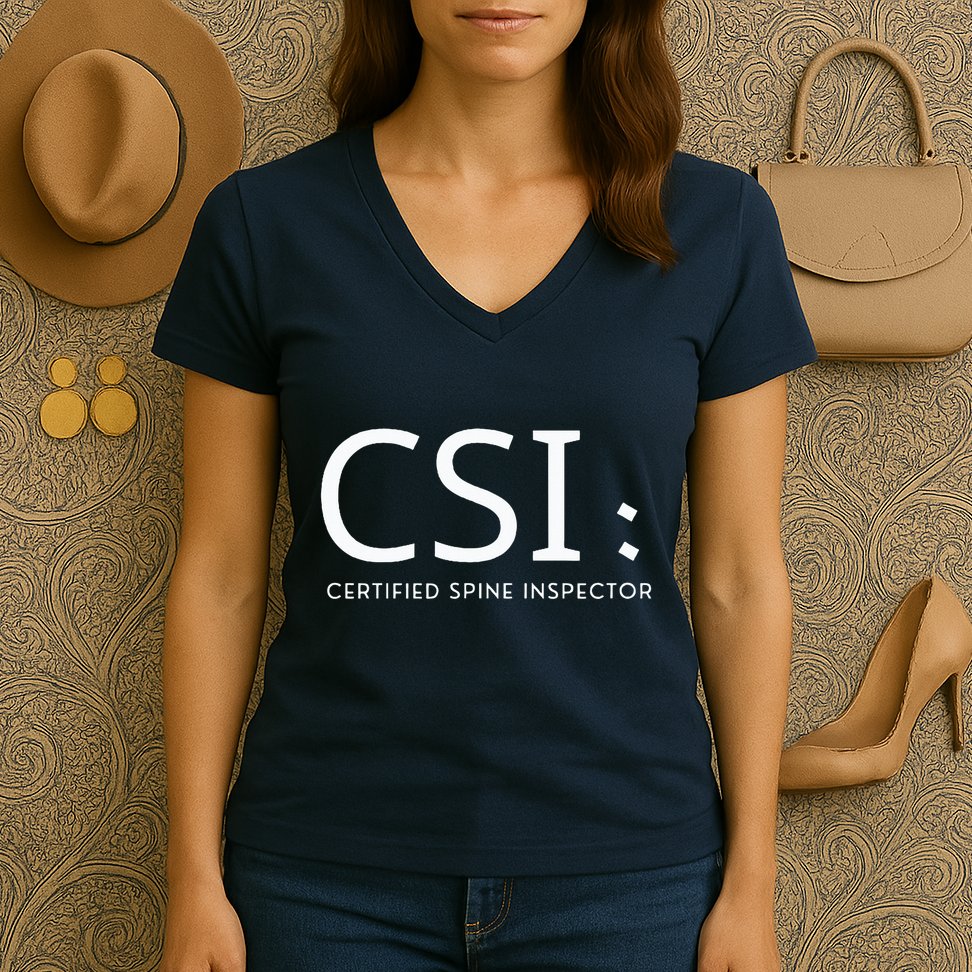 Csi Certified Spine Inspector Women's V-Neck T-Shirt
