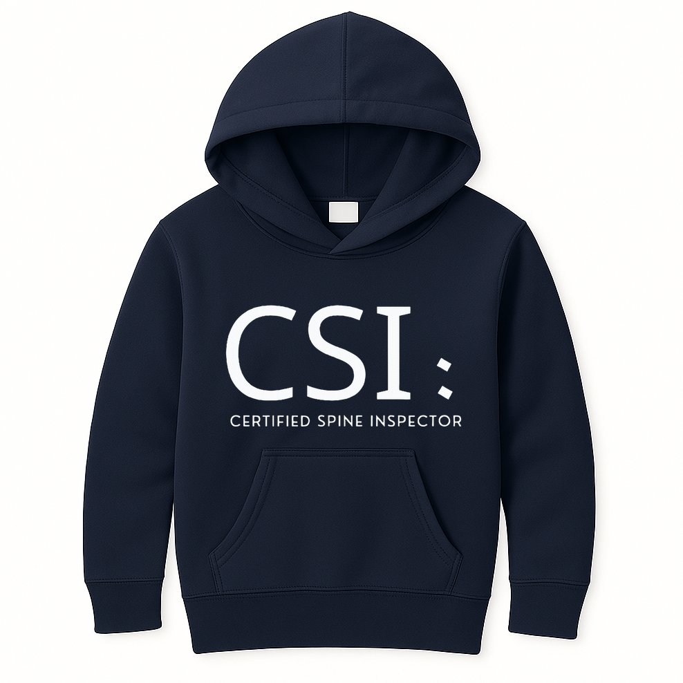 Csi Certified Spine Inspector Kids Hoodie