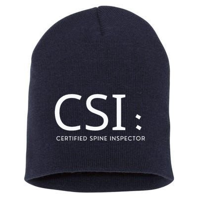 Csi Certified Spine Inspector Short Acrylic Beanie