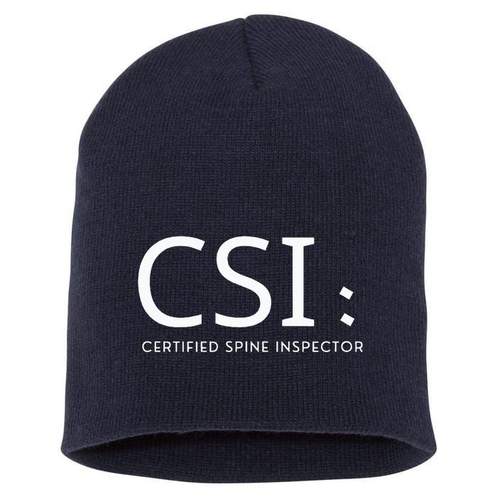 Csi Certified Spine Inspector Short Acrylic Beanie