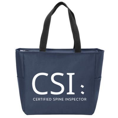 Csi Certified Spine Inspector Zip Tote Bag