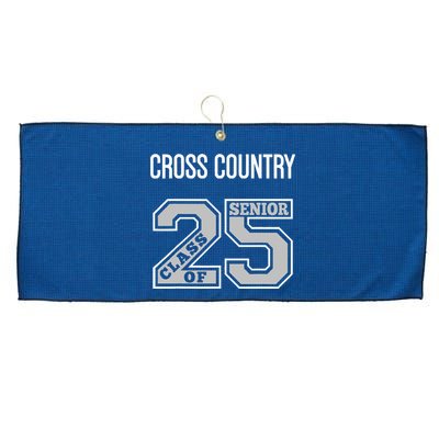 Cross Country Senior Class Of 2025 Xc Class 25 Team Swag Large Microfiber Waffle Golf Towel