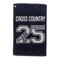 Cross Country Senior Class Of 2025 Xc Class 25 Team Swag Platinum Collection Golf Towel