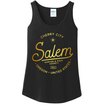 Cherry City Salem Oregon Marion & Polk County 1842 Ladies Essential Tank