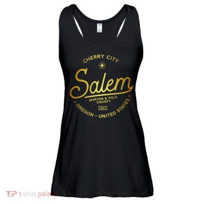 Cherry City Salem Oregon Marion & Polk County 1842 Ladies Essential Flowy Tank