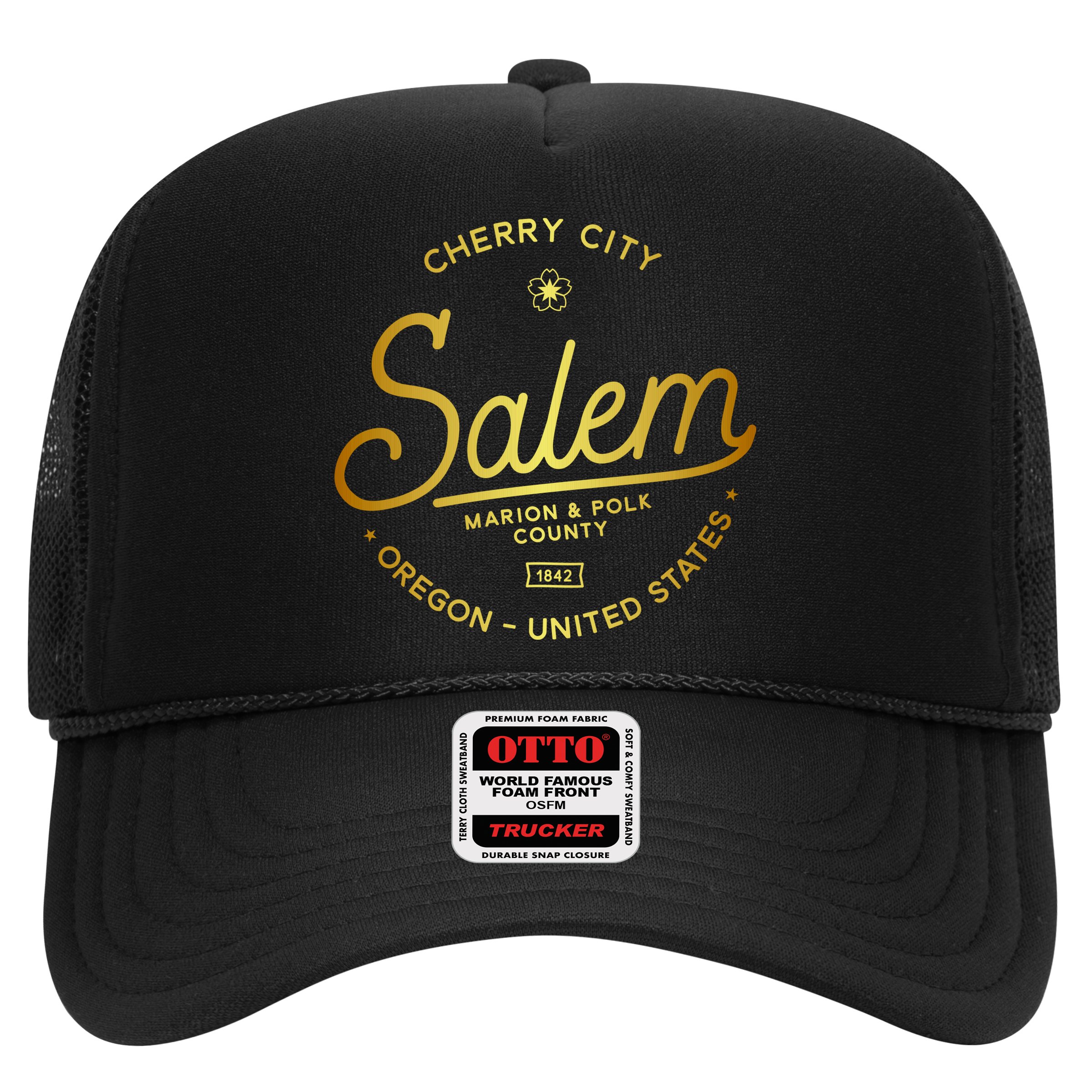Cherry City Salem Oregon Marion & Polk County 1842 Hat
