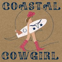 Coastal Cowgirl Surf Beach Cotton Canvas Backpack