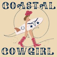 Coastal Cowgirl Surf Beach Zip Tote Bag