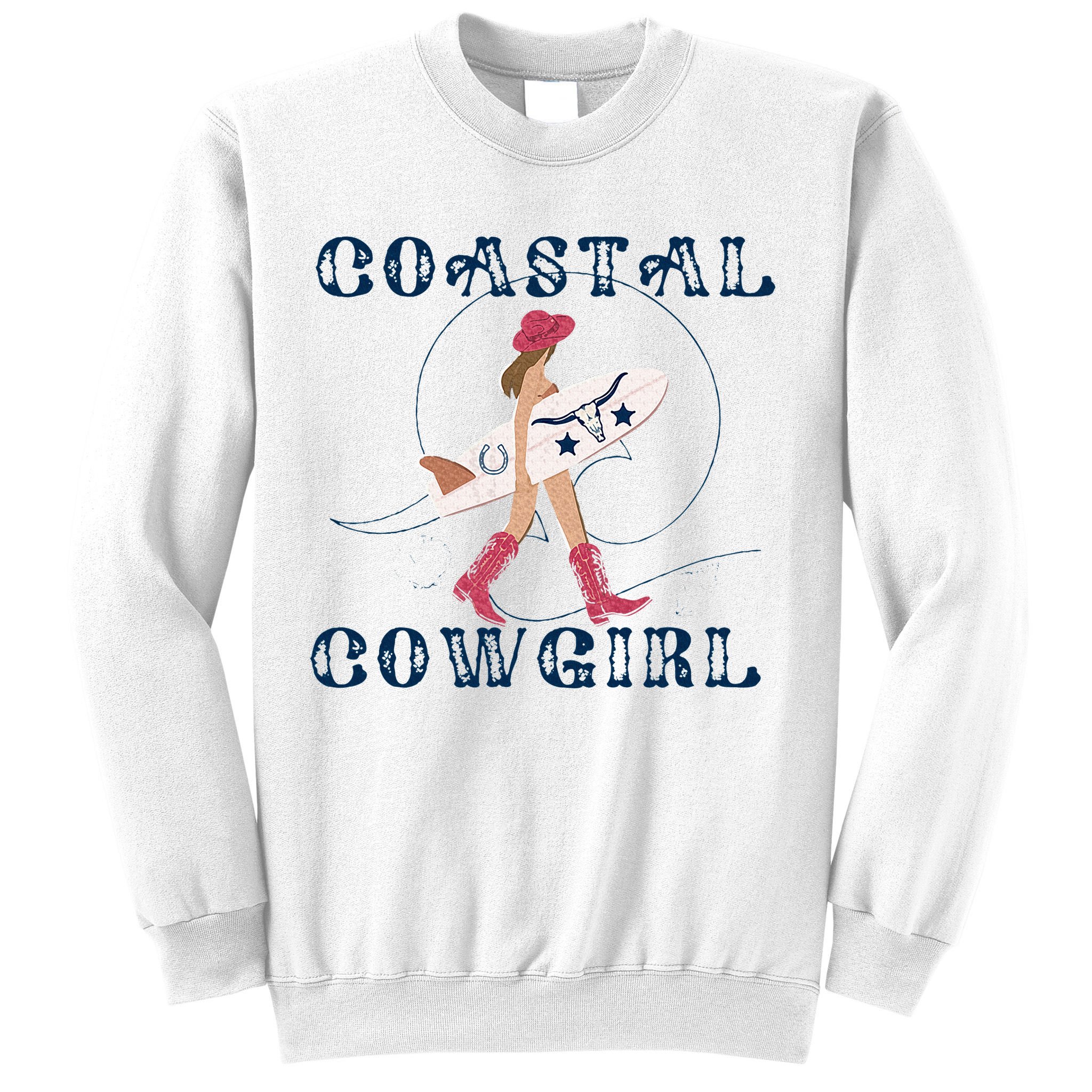 Coastal Cowgirl Surf Beach Sweatshirt