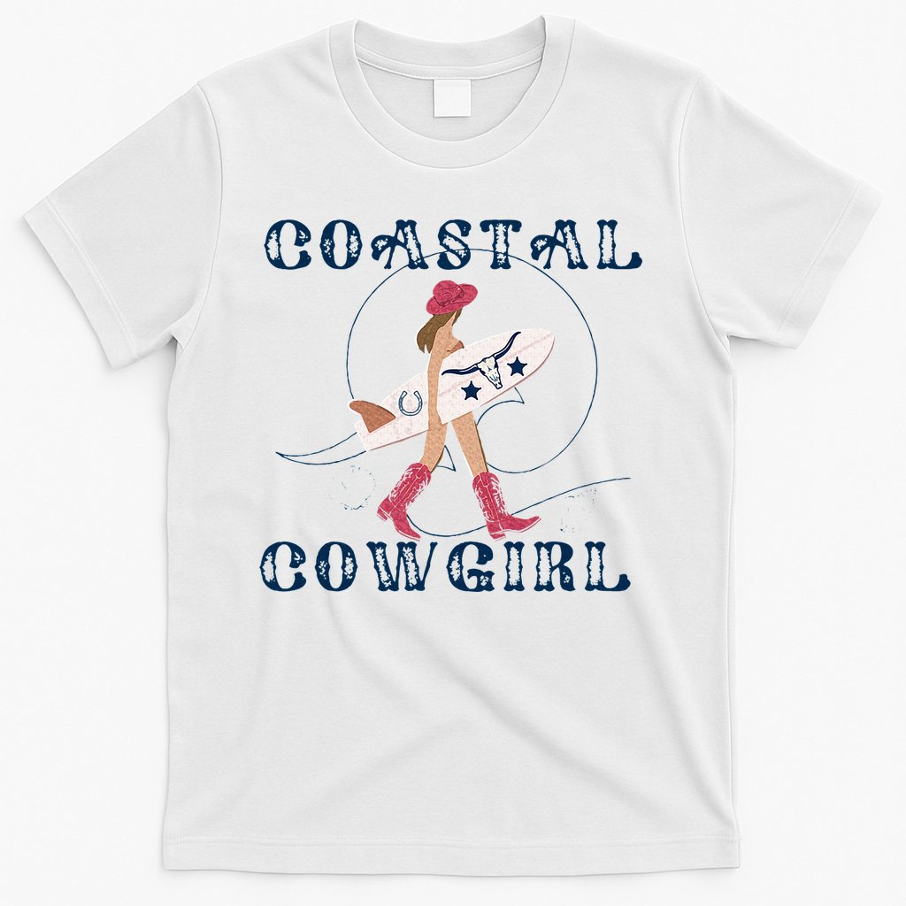 Coastal Cowgirl Surf Beach T-Shirt