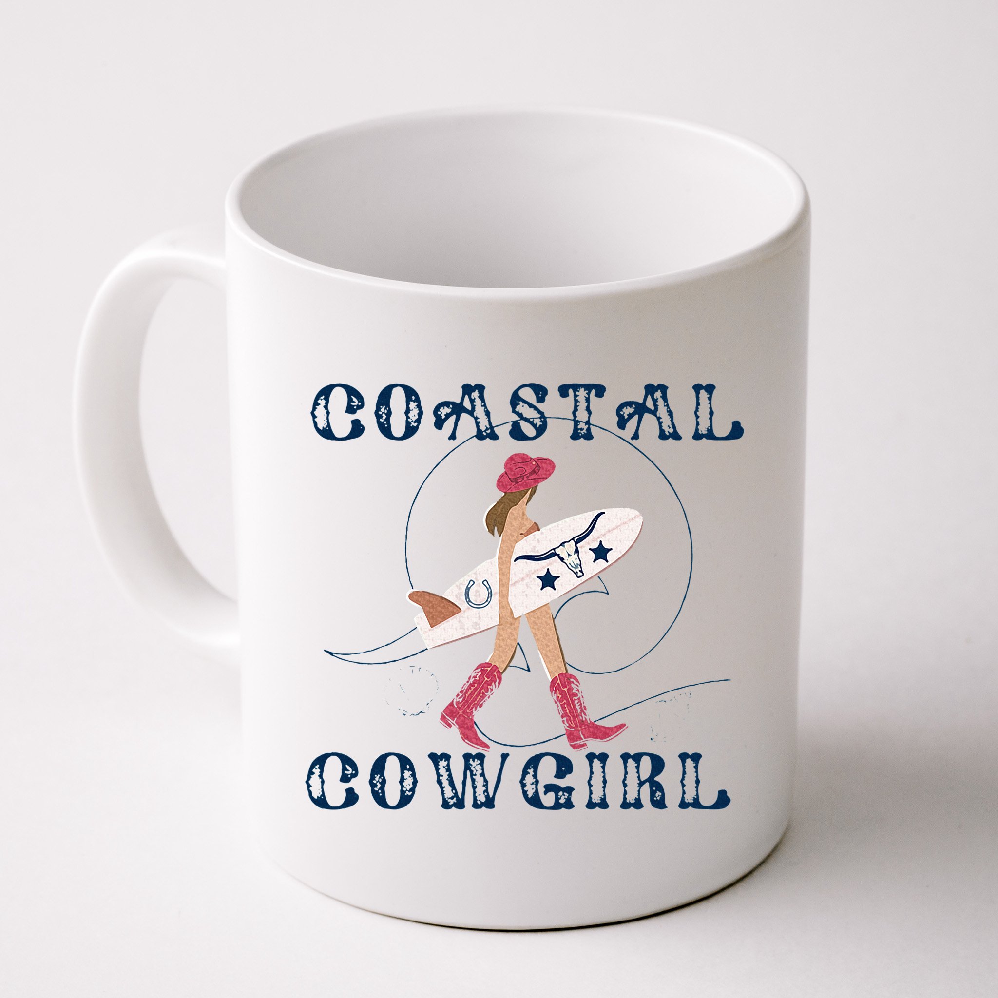 Coastal Cowgirl Surf Beach Mug