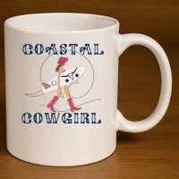 Coastal Cowgirl Surf Beach 11oz C Handle Ceramic Mug