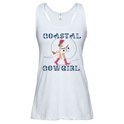 Coastal Cowgirl Surf Beach Ladies Essential Flowy Tank