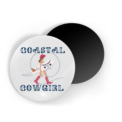 Coastal Cowgirl Surf Beach Magnet