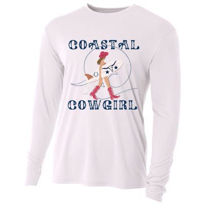 Coastal Cowgirl Surf Beach Cooling Performance Long Sleeve Crew