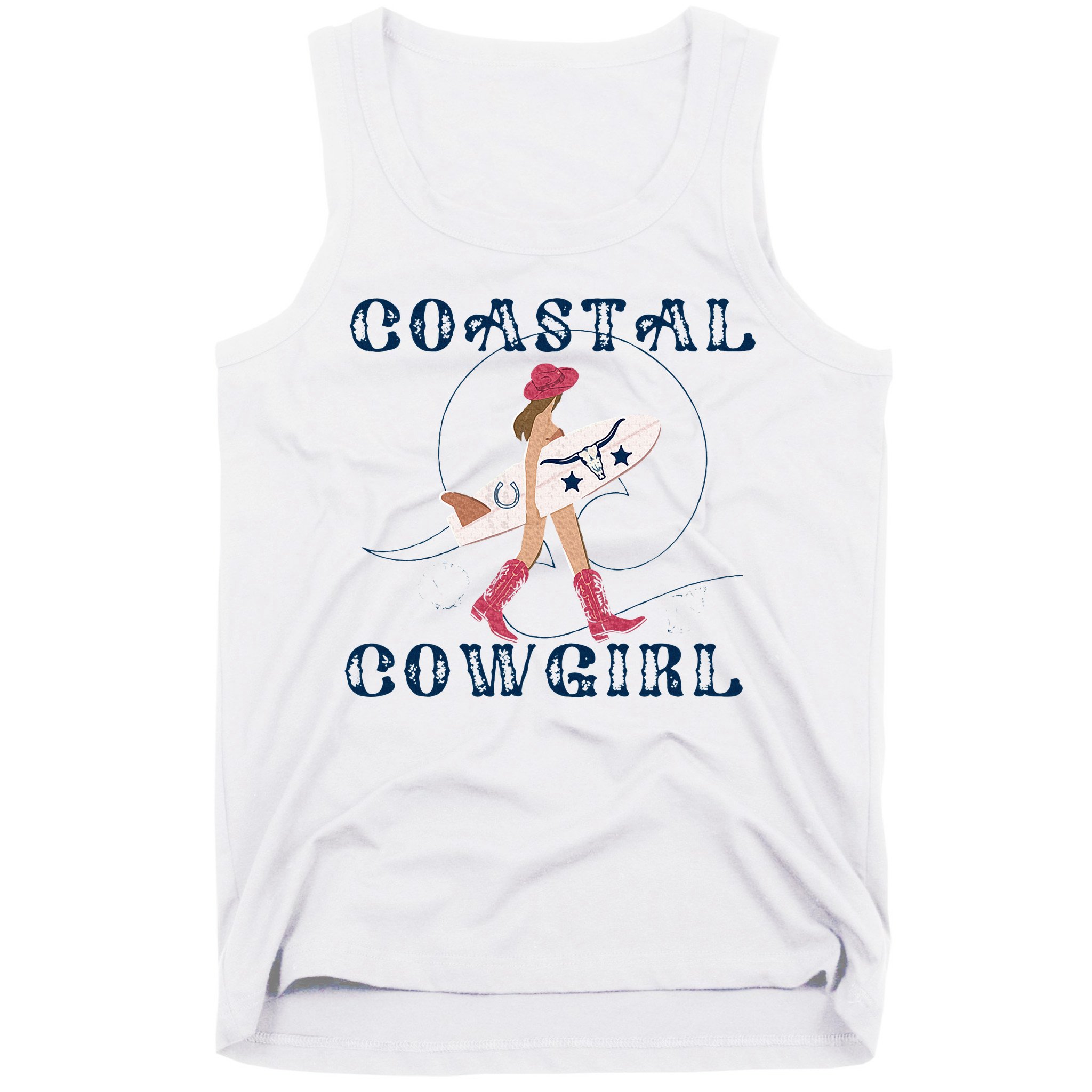 Coastal Cowgirl Surf Beach Tank Top