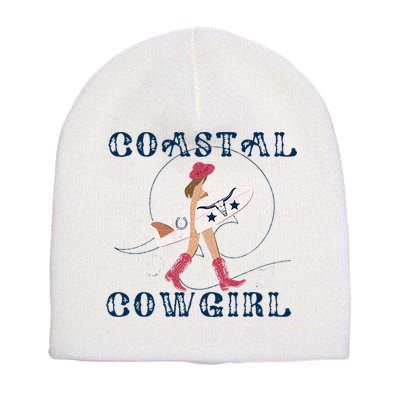 Coastal Cowgirl Surf Beach Short Acrylic Beanie