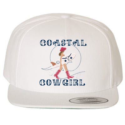 Coastal Cowgirl Surf Beach Wool Snapback Cap