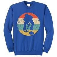 Curling Curler Silhouette Retro Sports Gift Sweatshirt