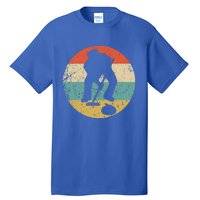 Curling Curler Silhouette Retro Sports Gift Tall T-Shirt