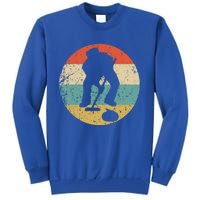 Curling Curler Silhouette Retro Sports Gift Tall Sweatshirt