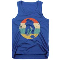 Curling Curler Silhouette Retro Sports Gift Tank Top