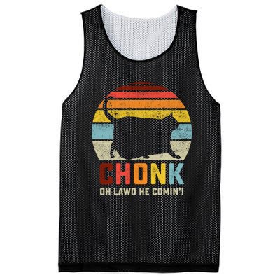 Chonk Cat Scale Meme Funny Retro Style Vintage Cats Memes Mesh Reversible Basketball Jersey Tank