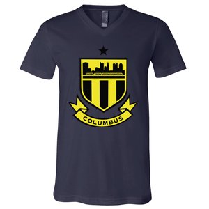 Cool Columbus Soccer Team V-Neck T-Shirt