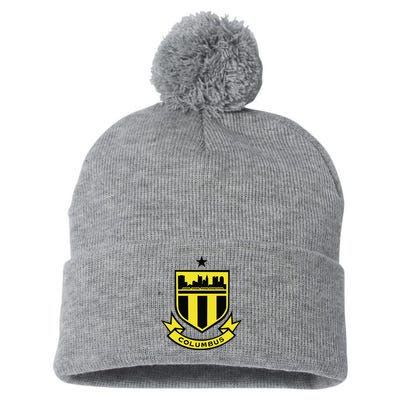 Cool Columbus Soccer Team Pom Pom 12in Knit Beanie