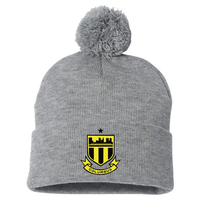 Cool Columbus Soccer Team Pom Pom 12in Knit Beanie