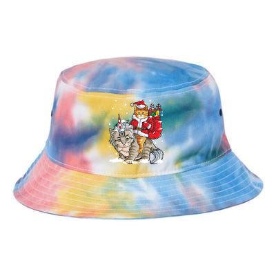 Cat Christmas Santa Caticorn Unicorn Meowy Catmas Xmas Great Gift Tie Dye Newport Bucket Hat