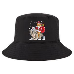 Cat Christmas Santa Caticorn Unicorn Meowy Catmas Xmas Great Gift Cool Comfort Performance Bucket Hat