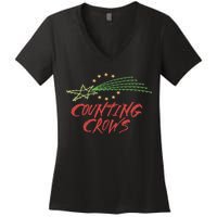 Counting Crows Shooting Star Women's V-Neck T-Shirt