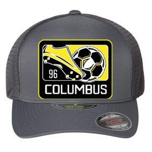 Cool Columbus Sc 96 Soccer Cleats Ball Flexfit Unipanel Trucker Cap