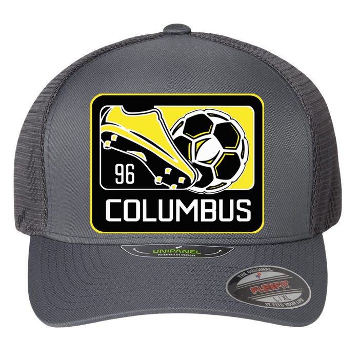 Cool Columbus Sc 96 Soccer Cleats Ball Flexfit Unipanel Trucker Cap