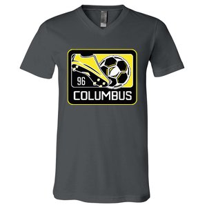 Cool Columbus Sc 96 Soccer Cleats Ball V-Neck T-Shirt