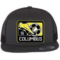 Cool Columbus Sc 96 Soccer Cleats Ball Flat Bill Trucker Hat