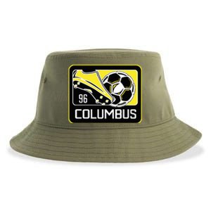 Cool Columbus Sc 96 Soccer Cleats Ball Sustainable Bucket Hat