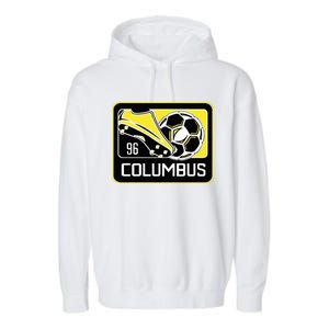 Cool Columbus Sc 96 Soccer Cleats Ball Garment-Dyed Fleece Hoodie