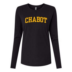 Chabot College Sports Fan Apparel Womens Cotton Relaxed Long Sleeve T-Shirt