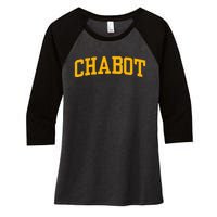 Chabot College Sports Fan Apparel Women's Tri-Blend 3/4-Sleeve Raglan Shirt