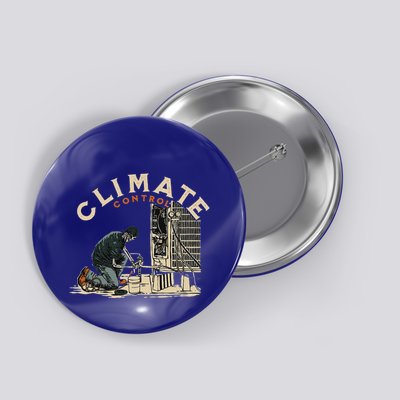 Climate Control Skeleton Hvac Technician Pride Button